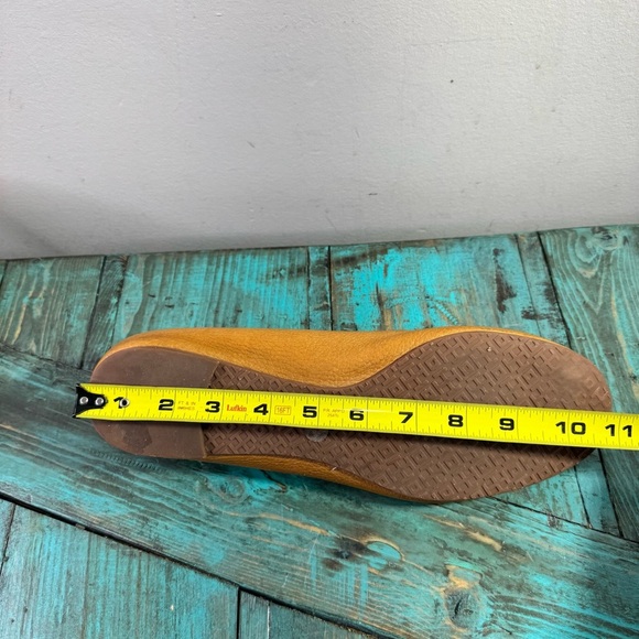 Tory Burch Tan Leather Chelsea Ballet Flats Size 11M - Picture 9 of 16